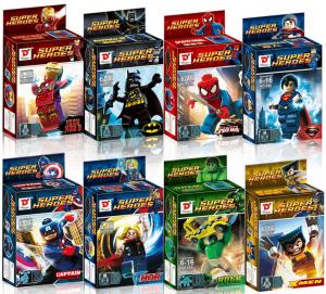 Quality Classic cartoon models superhero block wholesale