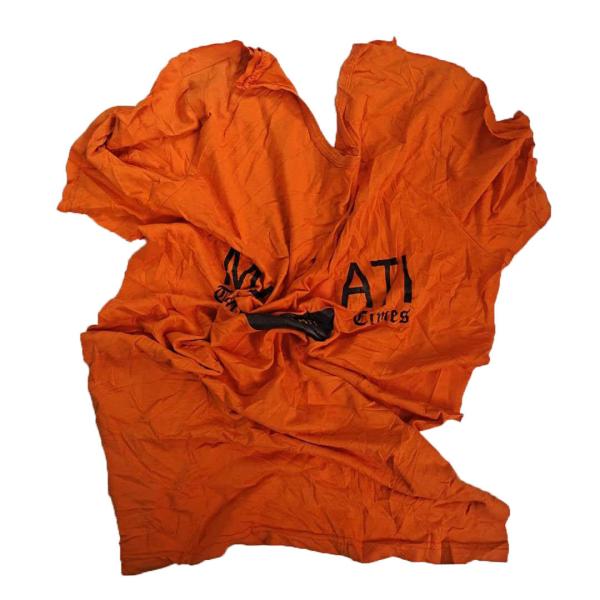 Grade A 30-60cm 100 Cotton Industrial cleaning cut cotton tshirts rags colour