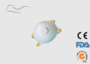 Quality White Particulate Respirator Mask , 30G Disposable Earloop Face Mask wholesale