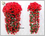 UVG artificial flowers wholesale hanging silk violet wreath for wedding flower