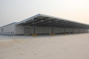 Quality Famous Quick Assembly Steel Structure Building With Q235 Beam And EPS Sandwich Panel Roofing wholesale