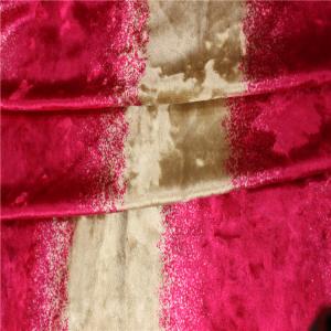 Quality Popular Colorful Polyester Fleece Fabric Striped Velvet Upholstery Fabric wholesale