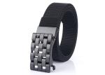 Prong Auto Buckle Mens Elastic Stretch Belts Brown Camel Grey