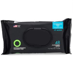 Quality 48pcs Fragrance Free XL Wet Toilet Paper Flushable Adult Toilet Wipes Plant Based Fibers wholesale