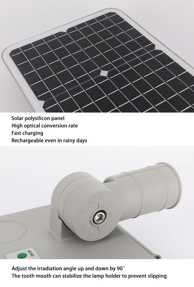 Waterproof All In One Solar Street Lights Luminaires With Die Casting Aluminum Housing
