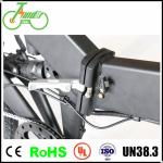 20 Inch Electric Bicycle With Pedal Assist 36V White Folding Electric Bike