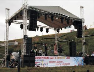 Quality 6082 Aluminum Roof Truss System With Stage For Outdoor Concert Display wholesale