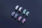 Colorful Zircon Post genuine Silver 925 Sterling Earrings Stud For Women Girl