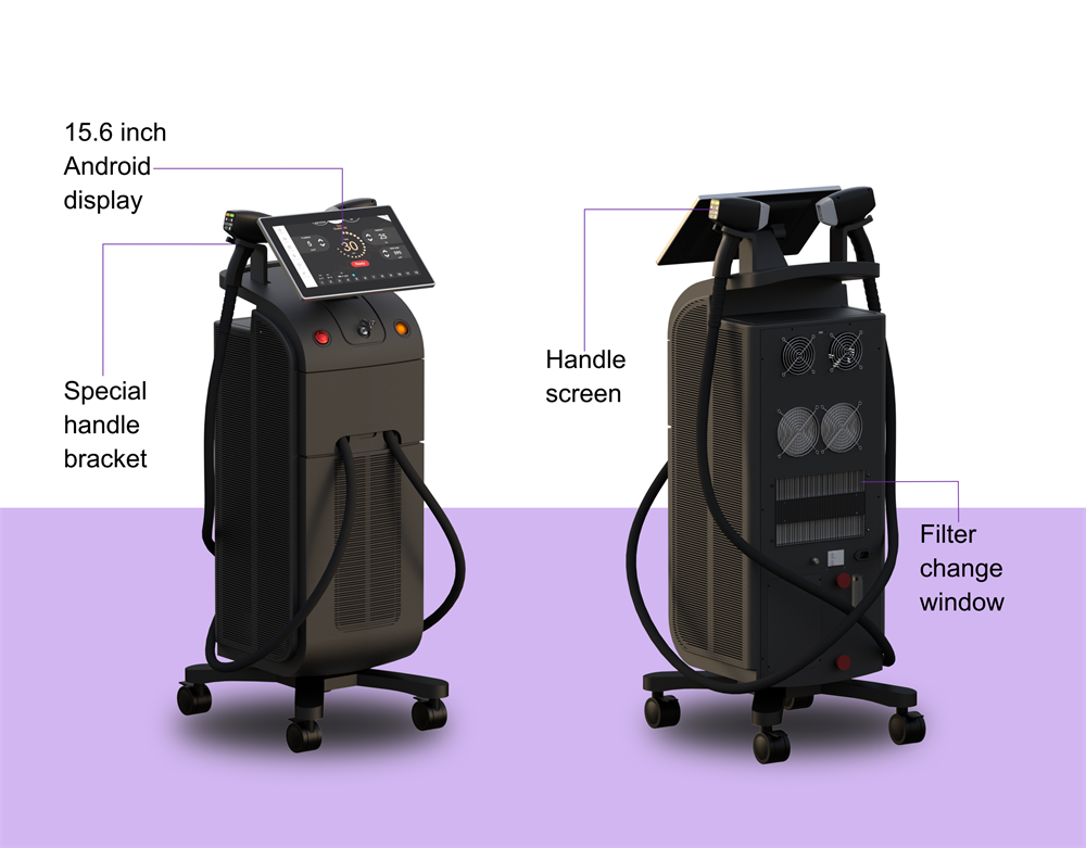 808nm Diode Laser Permanent Hair Removal Machine With 8.4/10.4 Inch Touch Screen