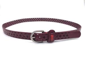 Quality Hollow Out 2.5cm Womens Genuine Leather Belt Needle Buckles wholesale