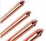 Quality Anti Corrosion Pure Solid Copper Ground Rod / Copper Ground Bar Easy Installation wholesale