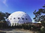 Geodesic Clear Dome Tents White PVC Cover Anti Heat Ventilation Windows