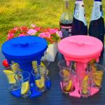 OEM Bar Tool Set Breakfasts Plastic 6 Shot Glass Dispenser