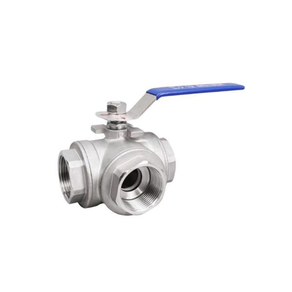 Y Type Ball Valve 2 Inch Stainless Steel 304/316 Female Three Way for Precise