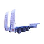 Heavy Truck Boat Trailer 3 Axles 50 Ton Lowbed Semi Trailer for Customized