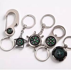 Quality New creative gift product metal compass keychain keyrings wholesale