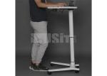White Pneumatic Adjustable Gas Lift Hydraulic Standing Table For Laptop