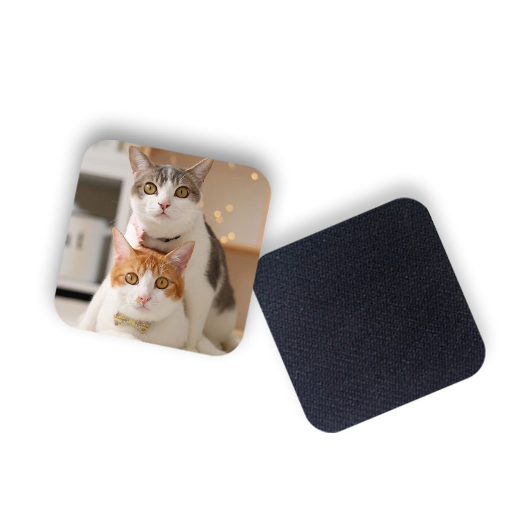 Round Shape Drinking Cup Coaster 3d Lenticular Picture With Pearl Film Back