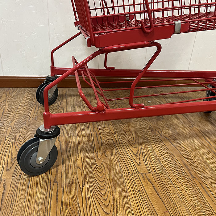 210L Asia And German Wire Supermarket Shopping Push Cart Grocery Shopping Trolley