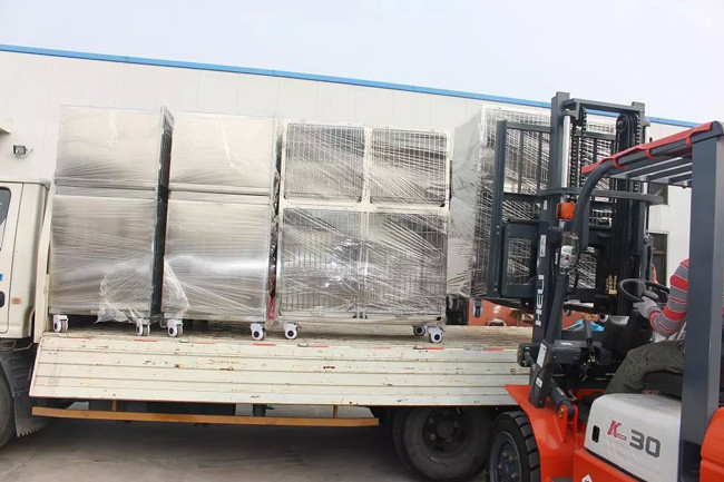 Four Cages Stainless Steel Pet Cages 1220 * 690 * 1560mm For Pet Boarding