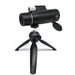 Black Cell Phone Monocular Telescope Life Waterproof BKA4 For Travelling