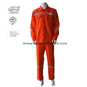 Quality Orange 100 Cotton EN14116 EN11612 Fire Retardant Suit wholesale