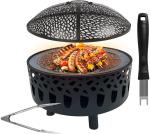 23 Inch Brazier Wood Burning Brazier Charcoal BBQ Pit For Outdoor Patio Backyard