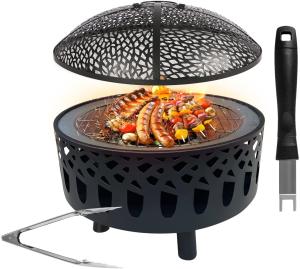 Quality 23 Inch Barbecue Outdoor Fire Pit Wood Burning Large Round Portable wholesale