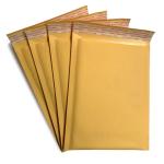 Shock Proof And Impact Proof Yellow Kraft Bubble Bags For Mailing Packing