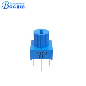 Quality 3362P 0.5w 103 104 202 203 204 501 502 Single Turn Cermet Trimmer Potntiometer with 5mm Knob wholesale