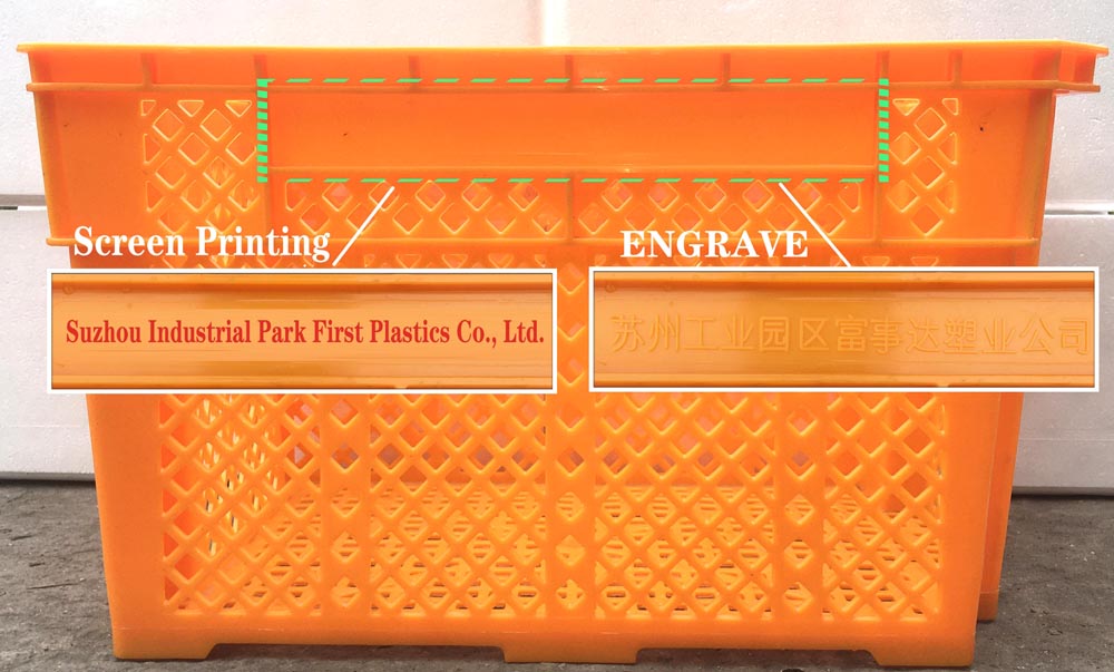 Recyclable Stackable Collapsible Storage Bins Food Fruits Vegetables Heavy Duty Industrial
