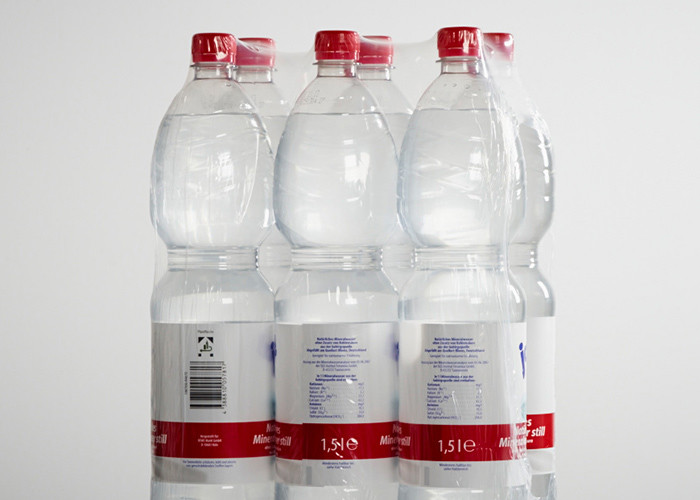 Beverage Bottle Pe Film Wrapping Machine Industrial Grade