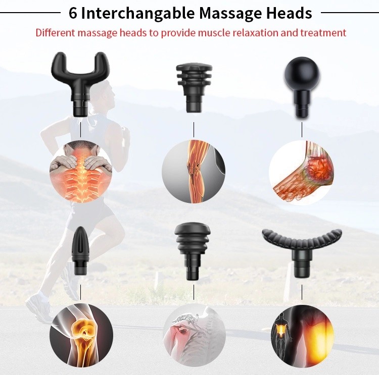 260 Speeds Handheld Muscle Massager Lithium Battery 2400mah Physion Massage Gun