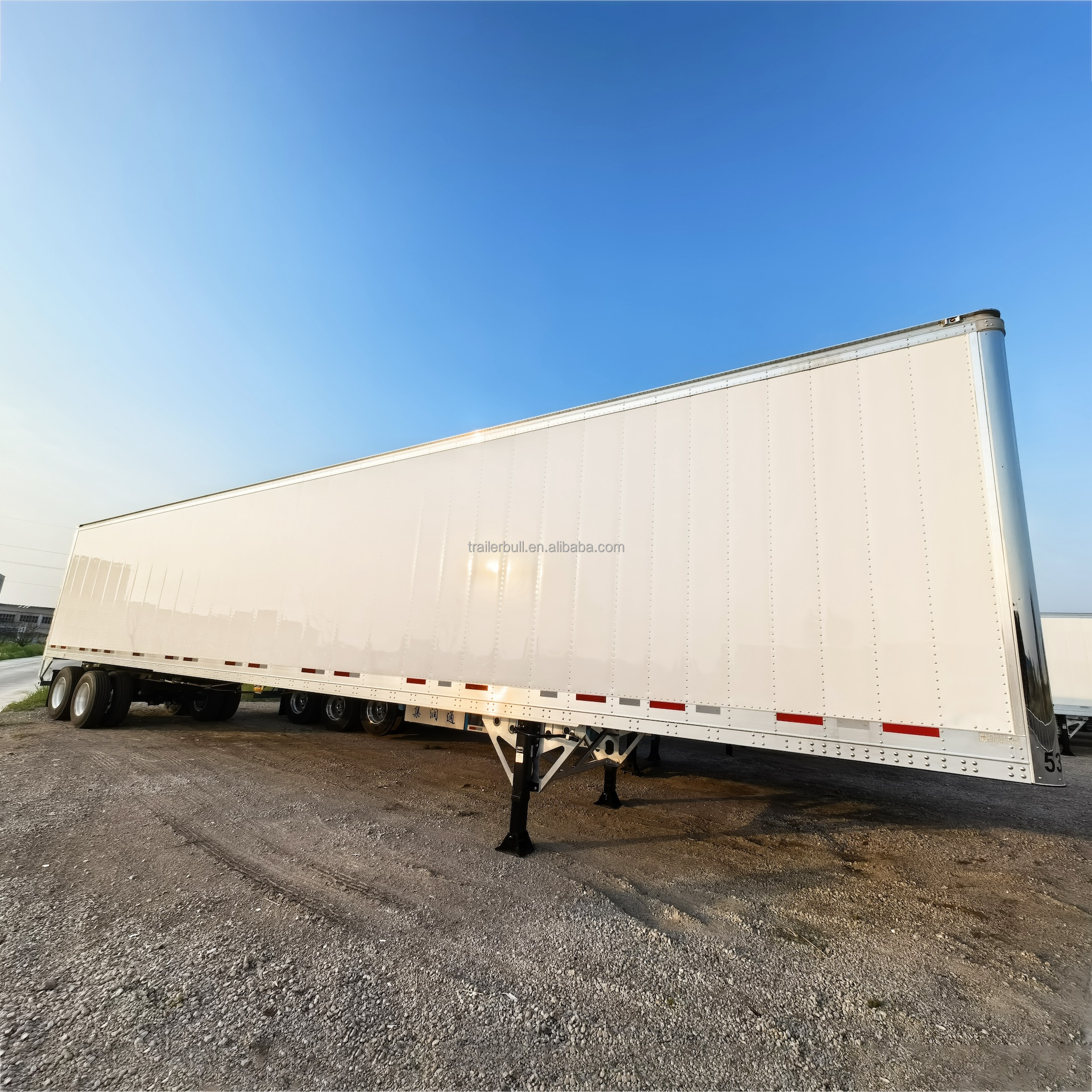 America Market Semi-Trailer with Sliding Axle System and Aluminum Composite Sandwich Insulation Walls
