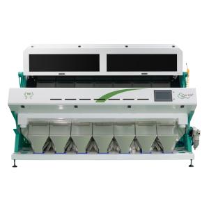 China 7 Chutes Vegetable Sorting Machine , 448 Channels Dried Onion Color Sorter on sale