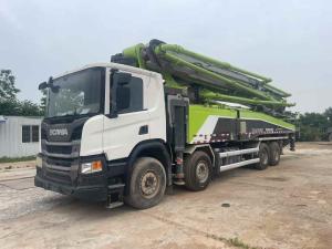 Quality Used 2020 Zoomlion 56m Truck Mounted Concrete Pump 8x4 Drive Mode On Scania Chassis wholesale