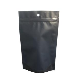 Quality Resealable black matte foil mylar zip lock bags stand up pouch wholesale