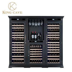 Quality No Frost 50 To 80% Humidity Wood Wine Cooler No Peculiar Smell wholesale