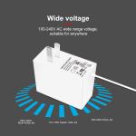 Dvd 12V 2A Power Adapters Wall Mounted 24W DC Plug Adapter VI Level