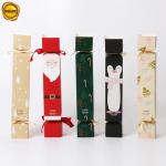 Christmas Packaging 300gsm Candy Shape Cosmetic Packaging Box With Ribbon
