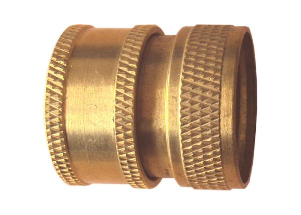 Hose Connect Metal Brass DIY OEM Parts , Brass Quick Coupler NBR Rubber Seal,