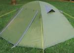 210*110CM Double Layer Outdoor Camping Shelter Green PU Coated 190T Trekking