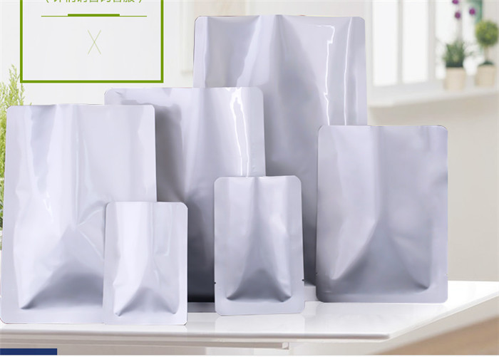 Custom Printed Aluminium Foil Pouches Silver Surface For Electronics Packaging