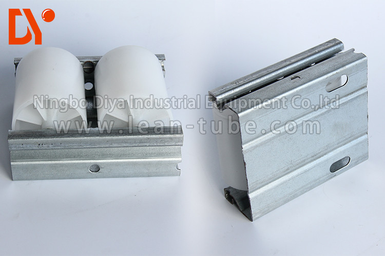 Structural Sliding Gravity Roller Track System PU Wheel Corrosion Resistance