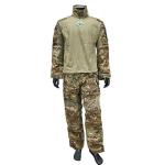 65% Polyester 35% Cotton Training Uniform CP Color Frog Suit with Knee Elbow