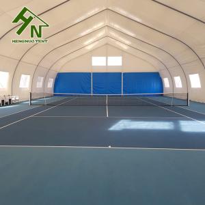 Quality TFS Style Aluminum Frame PVC Opaque Fabric Curved Canopy Tennis Court Tent wholesale