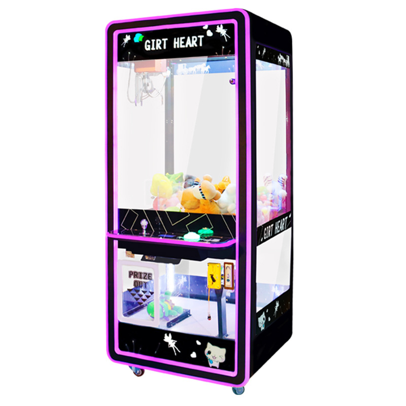Amusement Game Center Toy Crane Claw Machine with Bill Acceptor and 900*880*2000mm