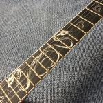 Custom guitar, carved dragon pattern, ebony fingerboard, free shipping