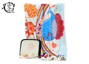 Quality Lovely Cartoon Animals Design Blanket , 80 x 160CM Mink Velvet Cashmere Blanket wholesale