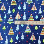 Christmas Tree Printed Coral Flannel Fleece Fabric Warmly Double Side Polyester